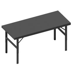 10 x 36 in. Ergo Folding Leg Work Bench, Gray - 2000 lbs