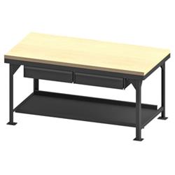 36 in. Heavy Duty Workbench, Gray - 12000 lbs