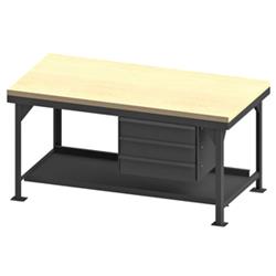36 in. Heavy Duty Workbench, Gray - 12000 lbs