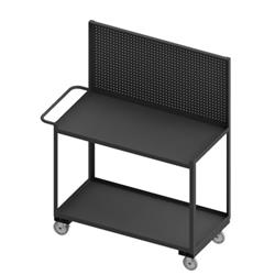 68 in. Mobile Work Stations, Gray - 1200 lbs