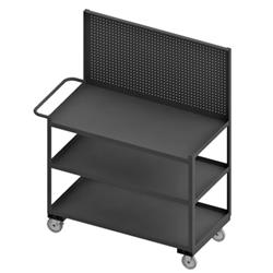 65 in. Mobile Work Stations, Gray - 1200 lbs