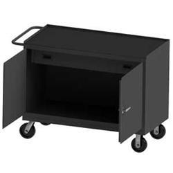 38 in. 14 Gauge Mobile Bench Cabinets, Gray