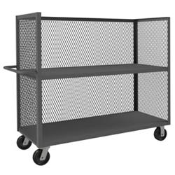 56 in. 3 Sided Mesh Truck, Gray - 3000 lbs