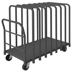 45 in. Adjustable Panel Moving Trucks, Gray - 1800 lbs