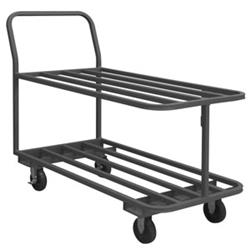 41 in. Flat Bar Platform Truck, Gray - 1400 lbs