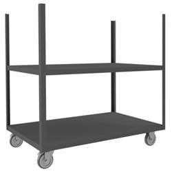 48 in. Mobile Stake Cart, Gray - 1400 lbs