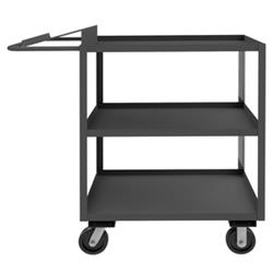 51 in. Order Picking Cart, Gray - 3000 lbs