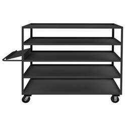 68 in. Order Picking Cart, Gray - 3000 lbs