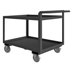 38 in. Rolling Service Cart, Gray - 1500 lbs