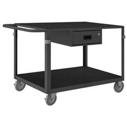 34 in. Instrument Cart, Gray - 1000 lbs