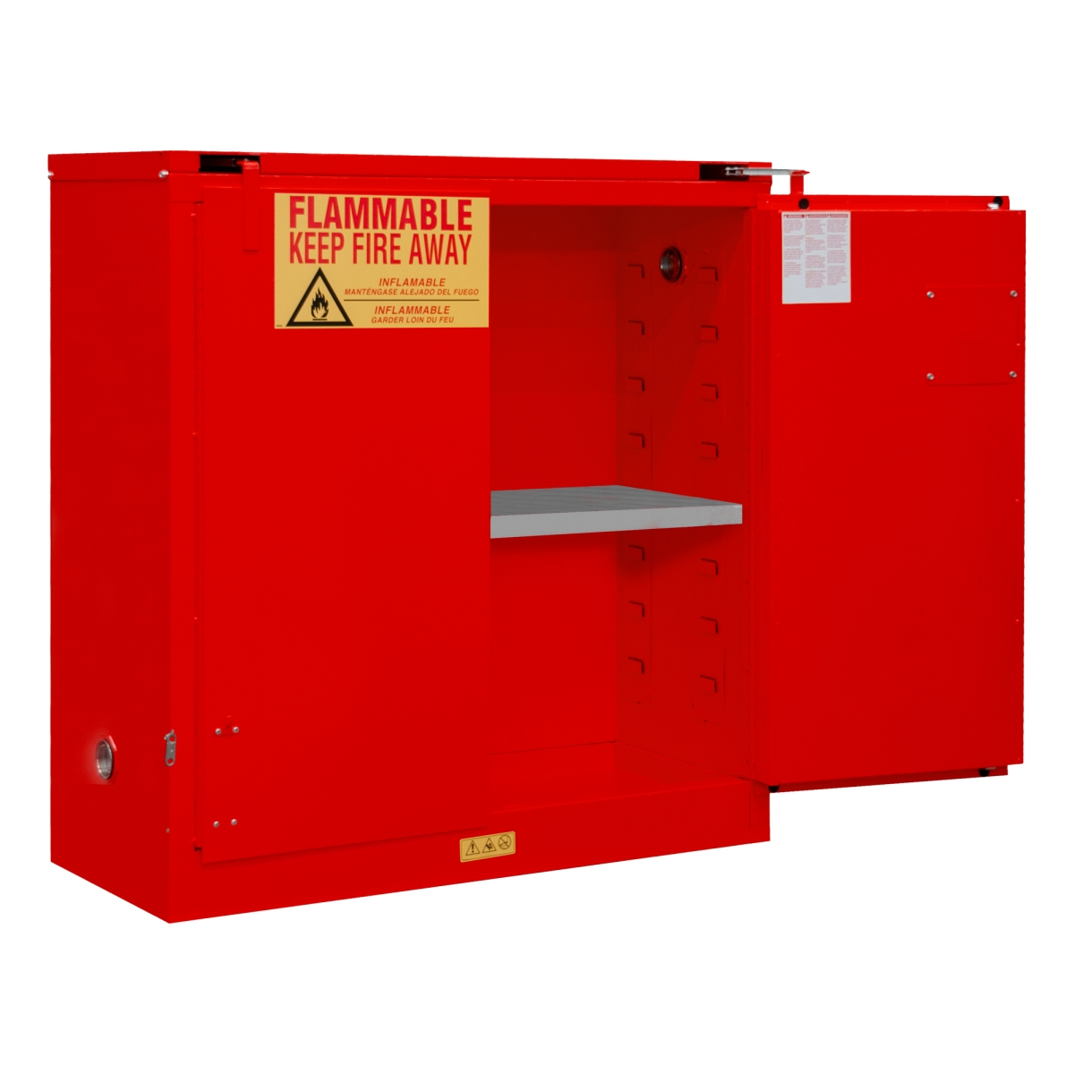 1030S-17 30 gal Self Close Flammable Storage Cabinet, Red