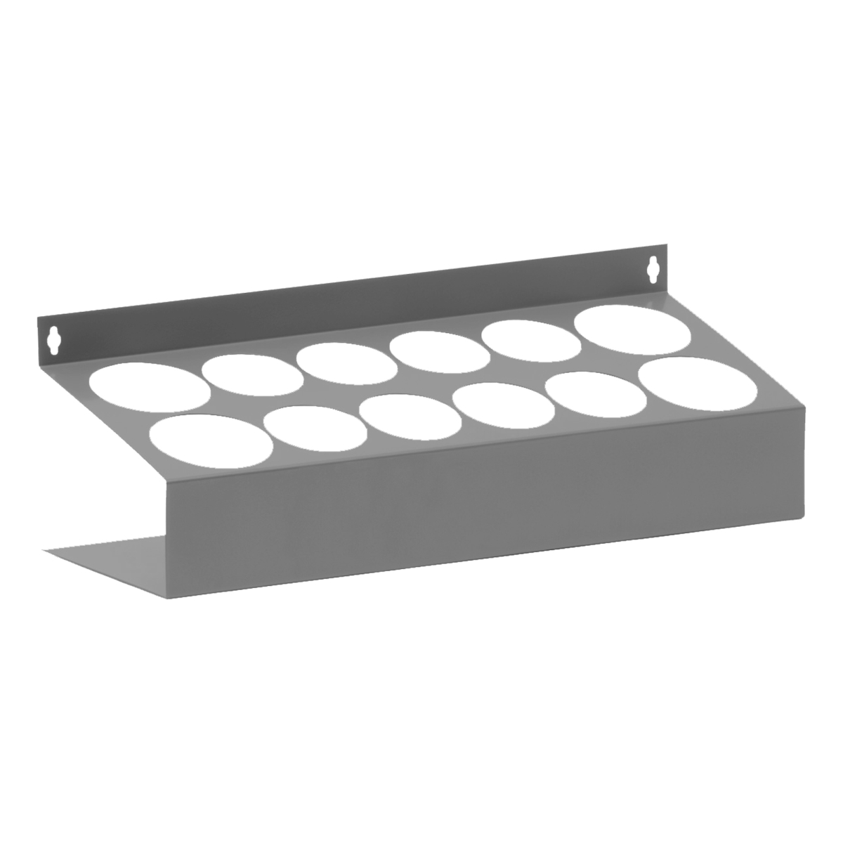 Aerosol Can Caddy - Gray - 20 in. - Holds 12 Cans - Durable Steel Construction