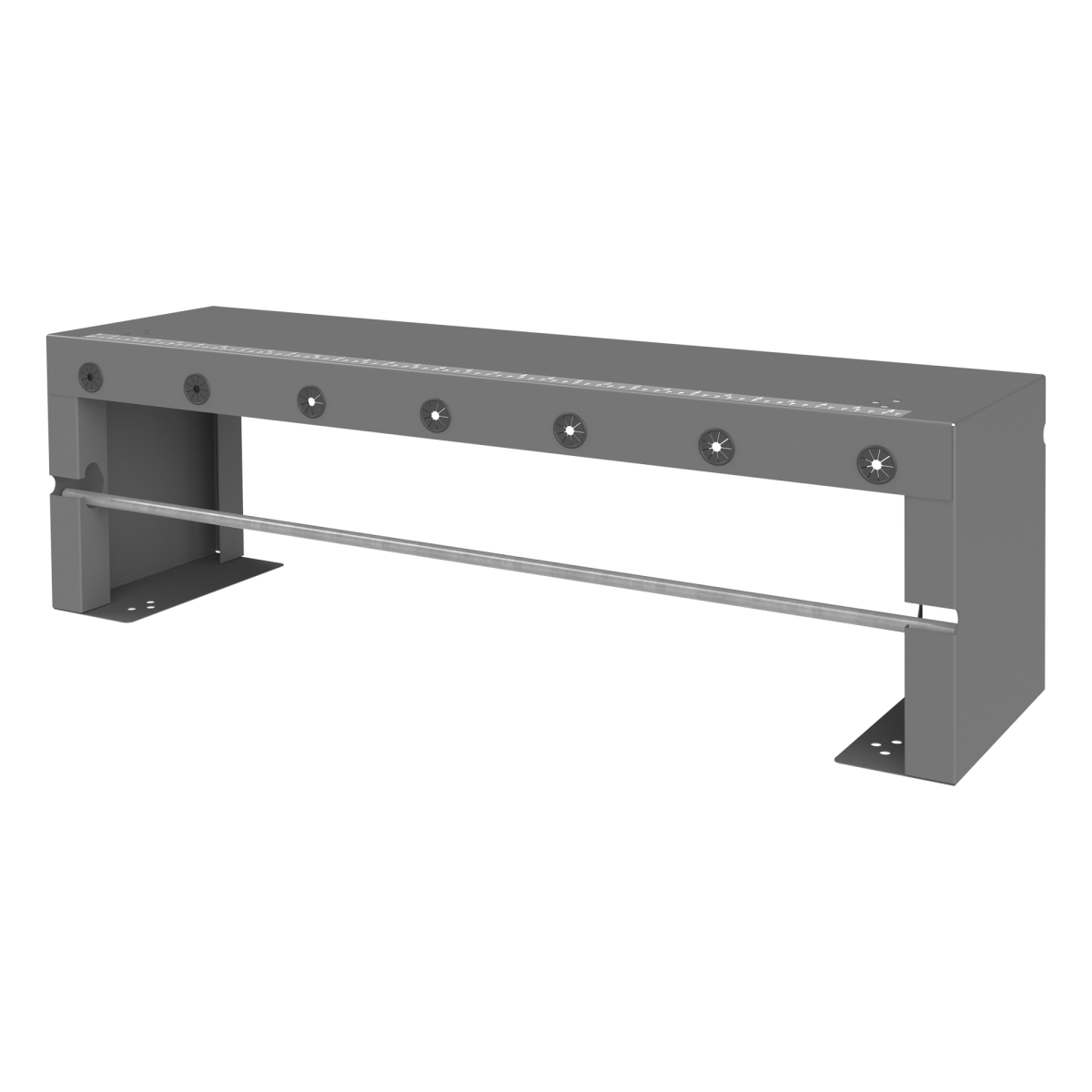 387-95 33.75 in. 2 Rods Wire Spool Storage Rack Attachment, Gray