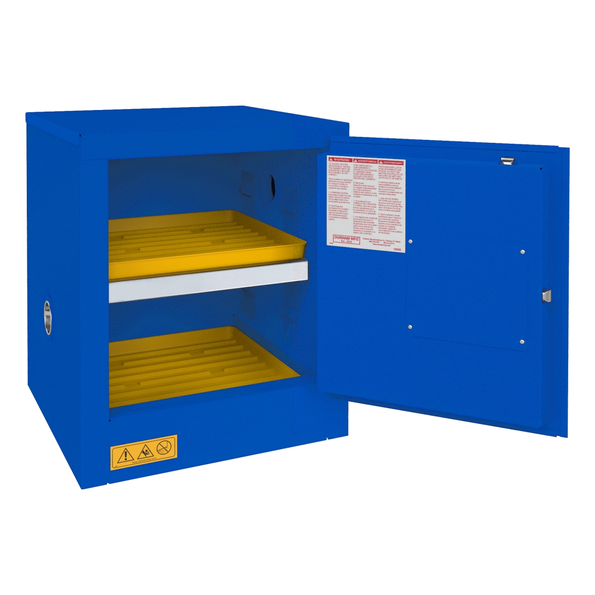 1004M-293T 4 gal Manual Corrosive Storage Cabinet, Blue