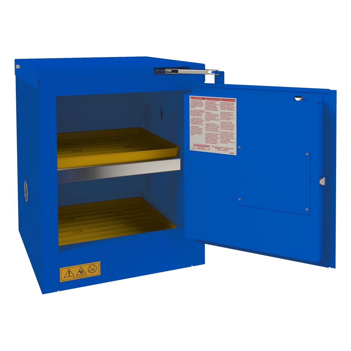 1004S-293T 4 gal Self Close Corrosive Storage Cabinet, Blue