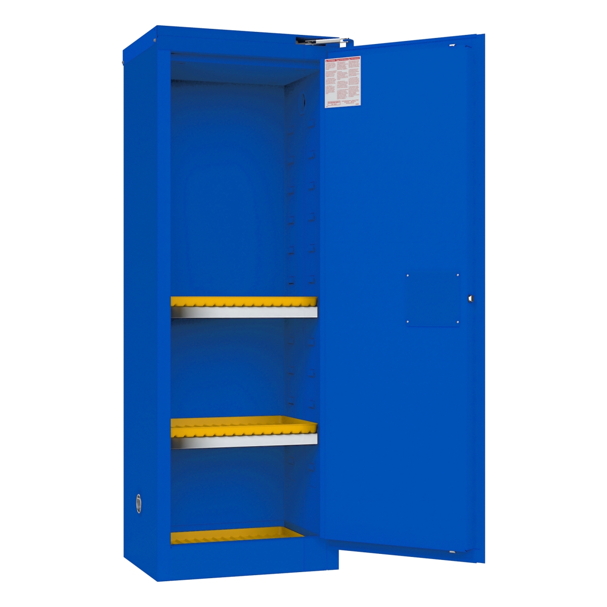 1022S-293T 22 gal Self Close Corrosive Storage Cabinet, Blue