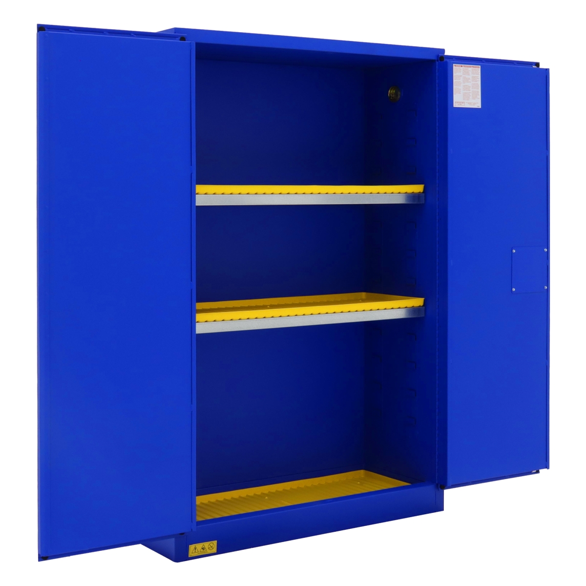 1045M-293T 45 gal Manual Corrosive Storage Cabinet, Blue