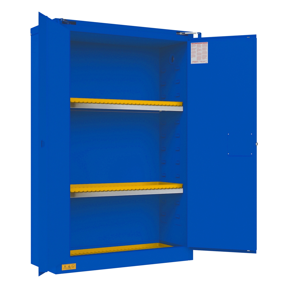 1045S-293T 45 gal Self Close Corrosive Storage Cabinet, Blue