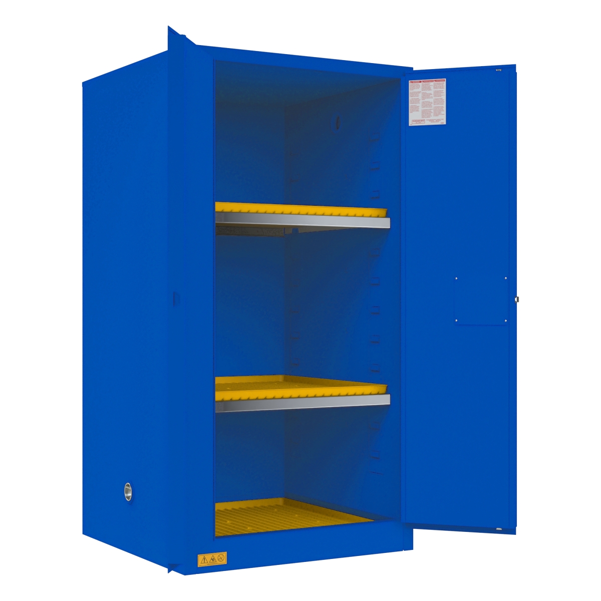 1060M-293T 60 gal Manual Corrosive Storage Cabinet, Blue