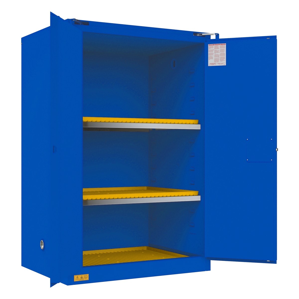 1090S-293T 90 gal Self Close Corrosive Storage Cabinet, Blue