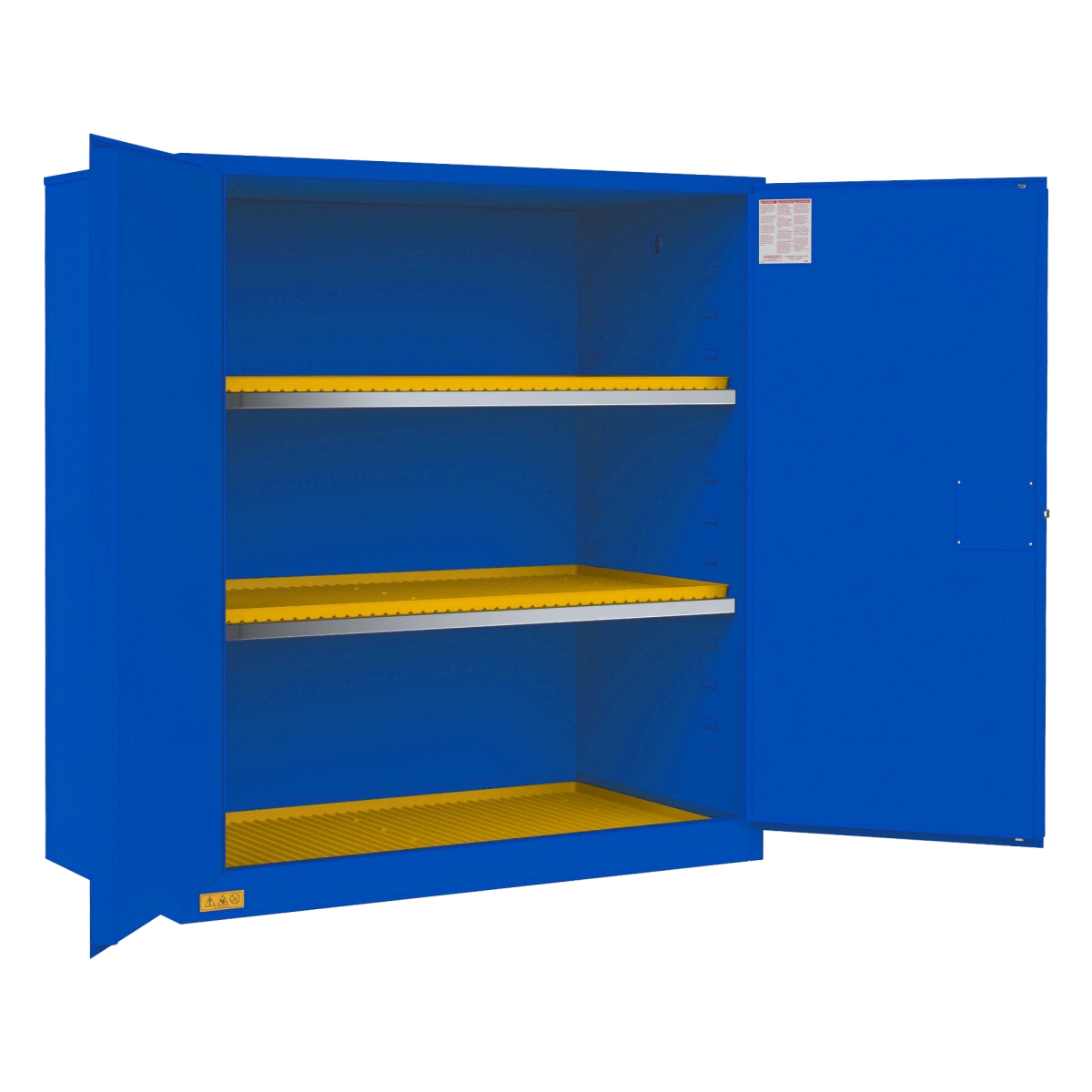 1120M-293T 120 gal Manual Corrosive Storage Cabinet, Blue