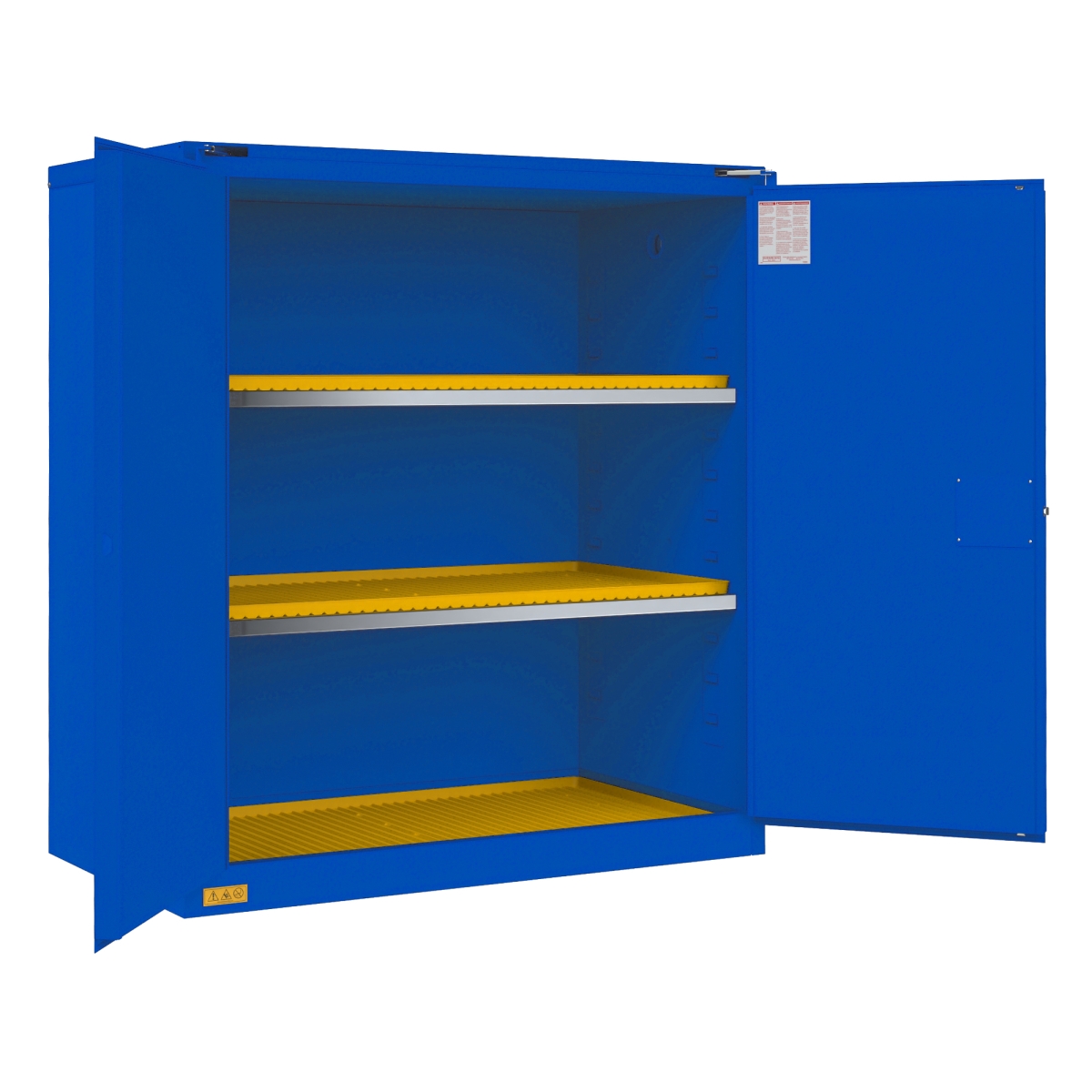1120S-293T 120 gal Self Close Corrosive Storage Cabinet, Blue