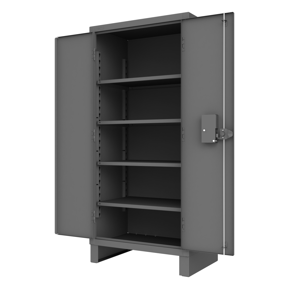 Access Control Cabinet - Gray - 36 x 24 x 78 in. - 4 Adjustable Shelves - Durable 12 Gauge Steel
