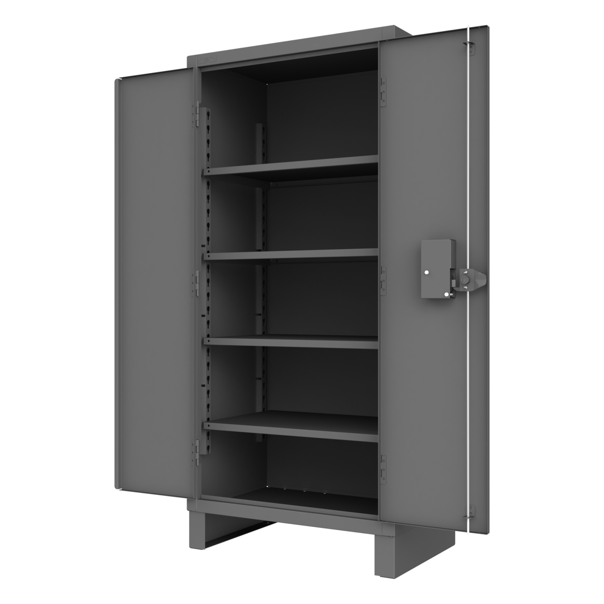 Access Control Cabinet - Gray - 36 x 24 x 78 in. - 4 Adjustable Shelves - Secure Locking System