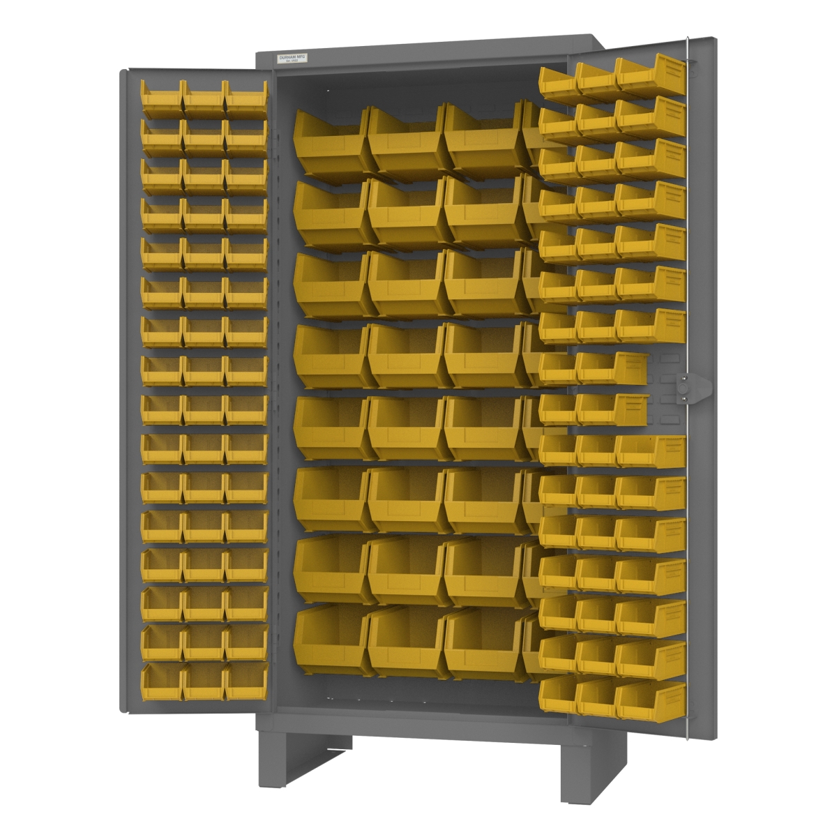 Heavy-Duty Cabinet - Gray - 24 x 36 x 78 in. - 6 in. Diameter - Durable Storage Solution