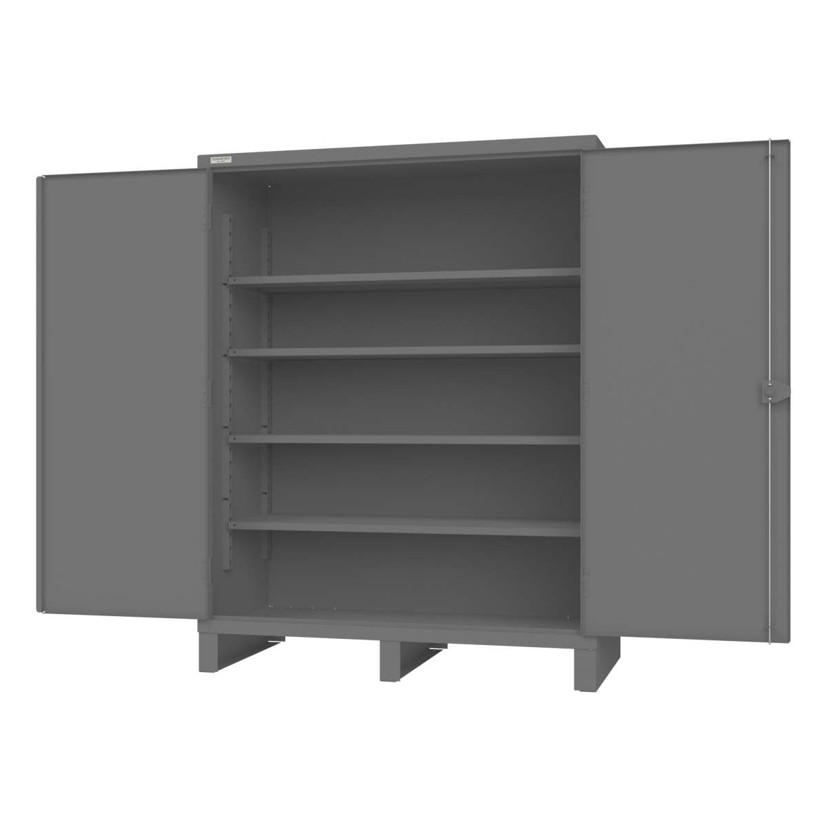 Industrial Storage Cabinet - Gray - 30x60x78 in. - 4 Adjustable Shelves