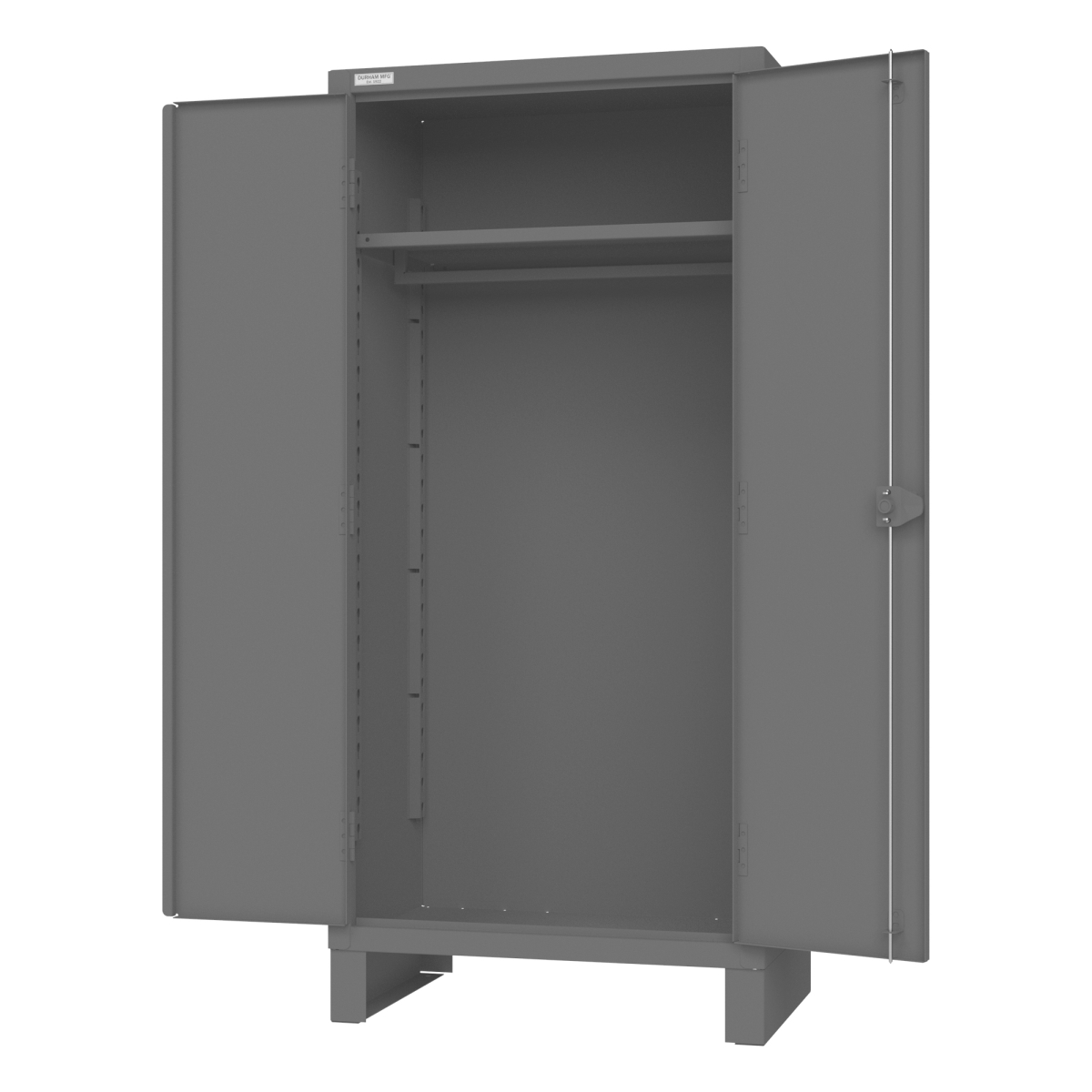 12G-HDC Storage Cabinet - Gray - 24 x 36 x 78 in. - 1 Shelf - Durable Design