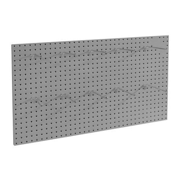 Picture of Durham 915-95 34.75 x 1 x 20.75 in. Pegboard Panel with 8 in. 10-Hooks Included & Wall Mountable - Gray