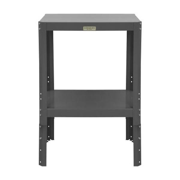 MTA182436-1.5K295 18 x 24 MT Workbench with 2 Adjustable Shelves, 16 Gauge Steel, 1500 lbs Capacity, Gloss Powder Paint - Gray