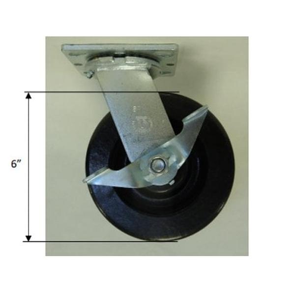 Picture of Durham HC1151S 6 x 2 in. 1200 lbs Phenolic Swivel Caster
