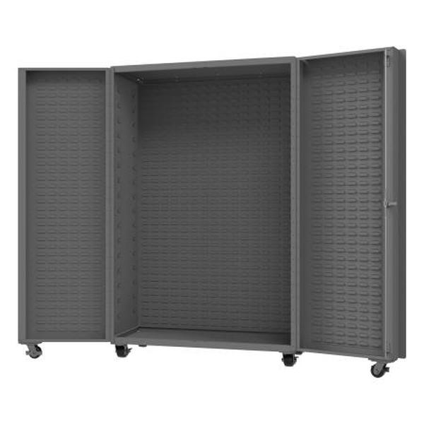DCM48-BDLP-95 48 x 24 x 76 in. Empty Mobile Cabinet with 14 Gauge & Customizable - Gray