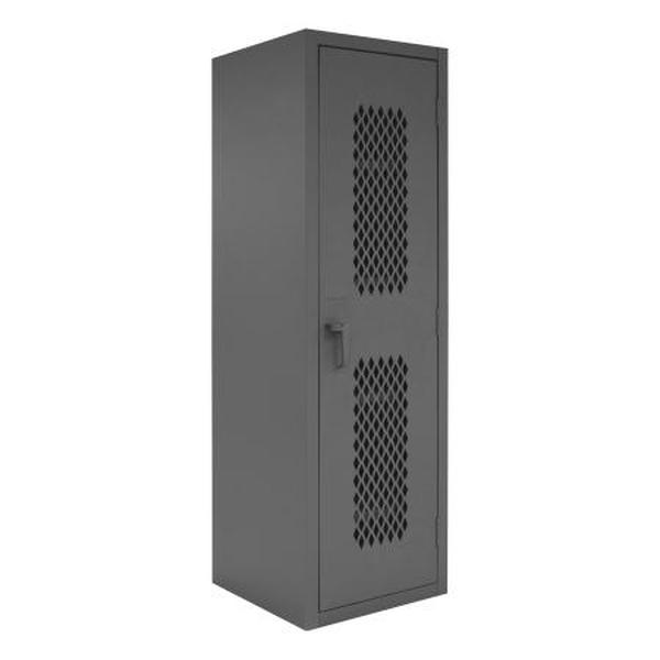 Ventilated Locker - Gray - 24 x 24.12 x 78 in. - 4 Adjustable Shelves