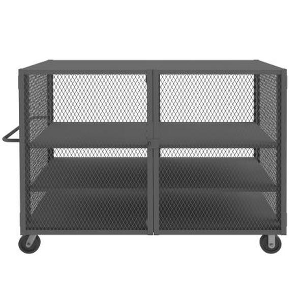 Mesh Truck with Adjustable Shelves - Gray - 44 x 74 in. - 2000 lbs Capacity