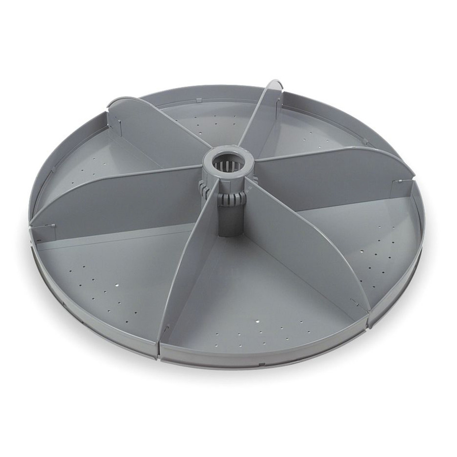 Picture of Durham RB28-95 28 in. No.95 Diameter Rotabin Steel Shelf - Gray