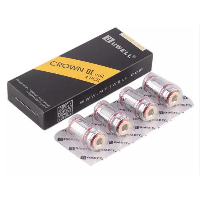 854485324 0.5 Ohm Authentic Crown 3 Repalcement Coils - 4 Piece -  Uwell