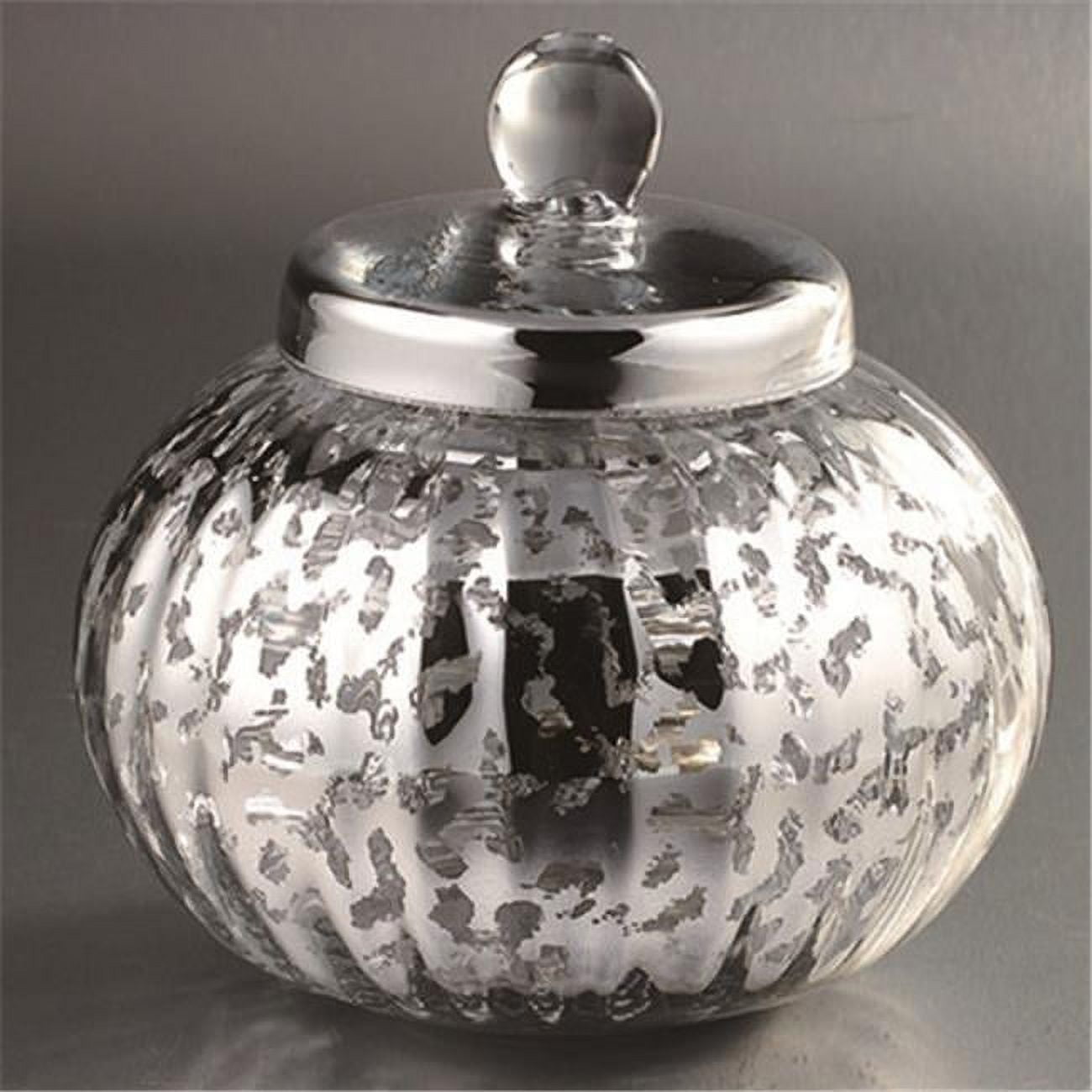 Picture of Diamond Star 57023 8.5 x 8.5 in. Glass Jar&#44; Silver