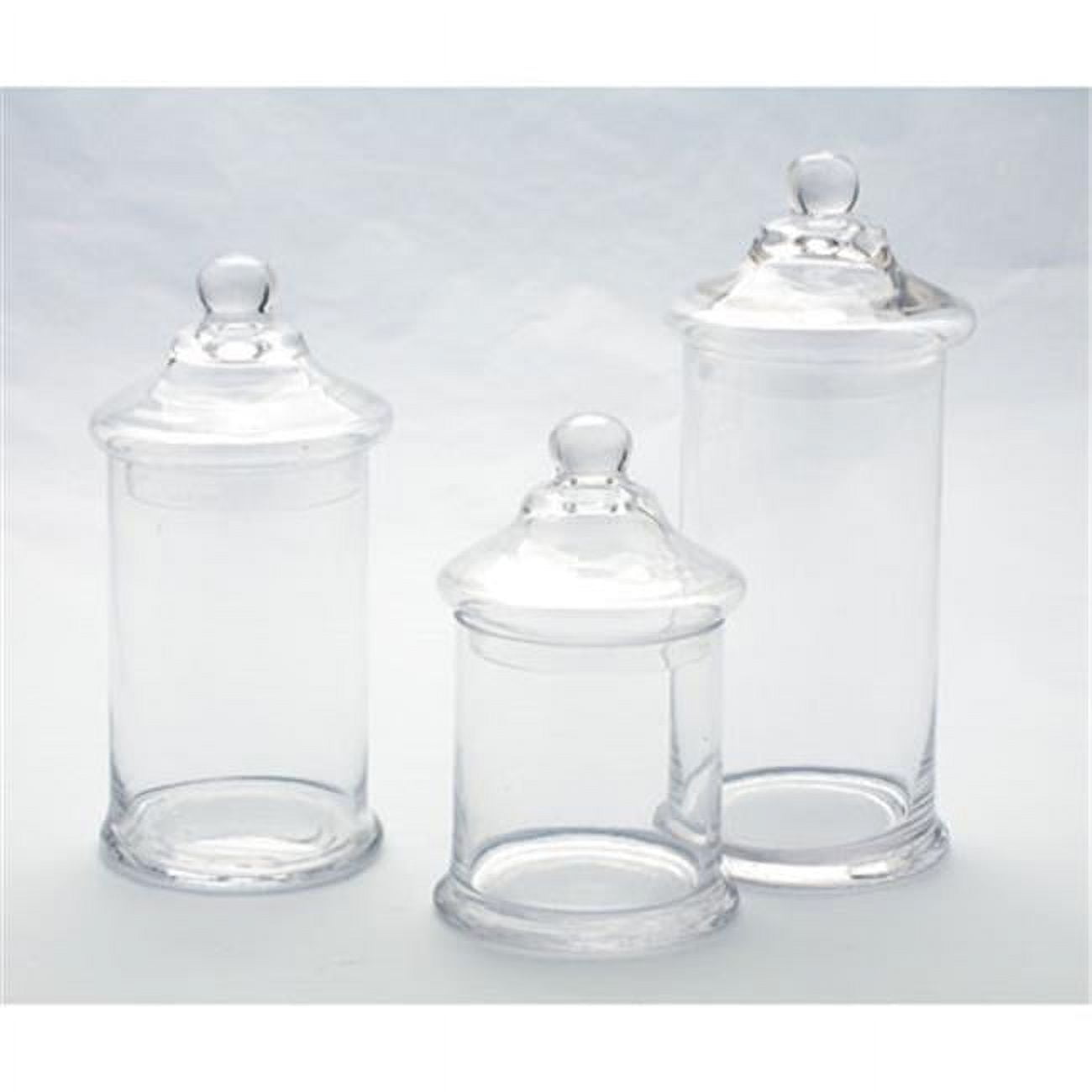 Picture of Diamond Star 74003 11 x 5 in. Glass Jar with Lid Set, Clear
