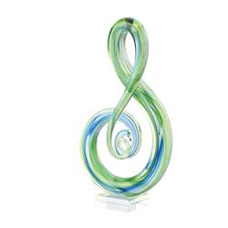 Picture of Diamond Star 76113 6.5 x 3.5 x 11 in. Glass Snake&#44; Green & Blue