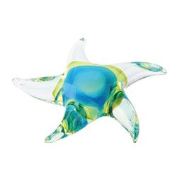 Picture of Diamond Star 76140 5.5 x 5.5 x 1 in. Glass Star Fish&#44; Blue