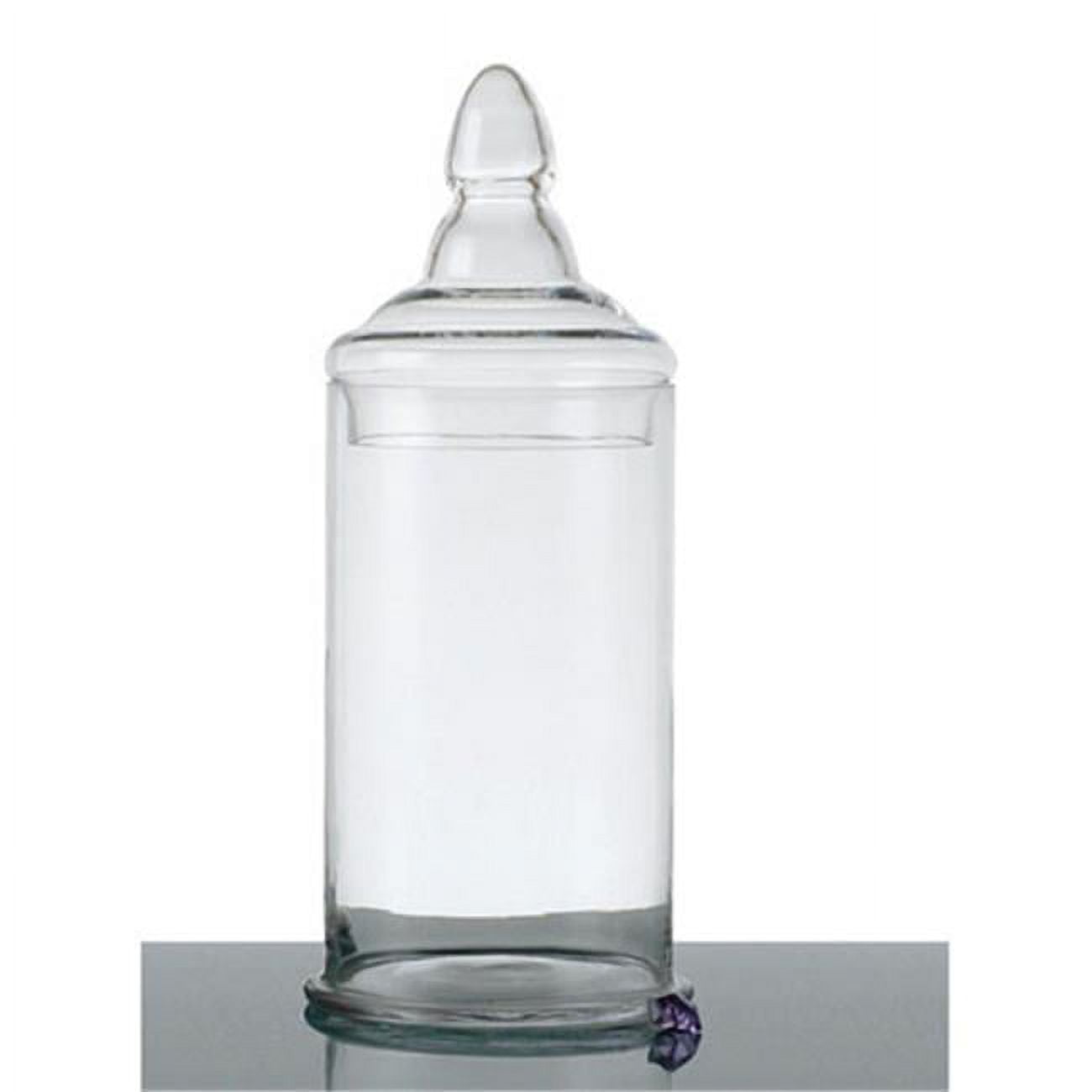 Picture of Diamond Star 83064 16 x 6 in. Glass Jar with Lid, Clear