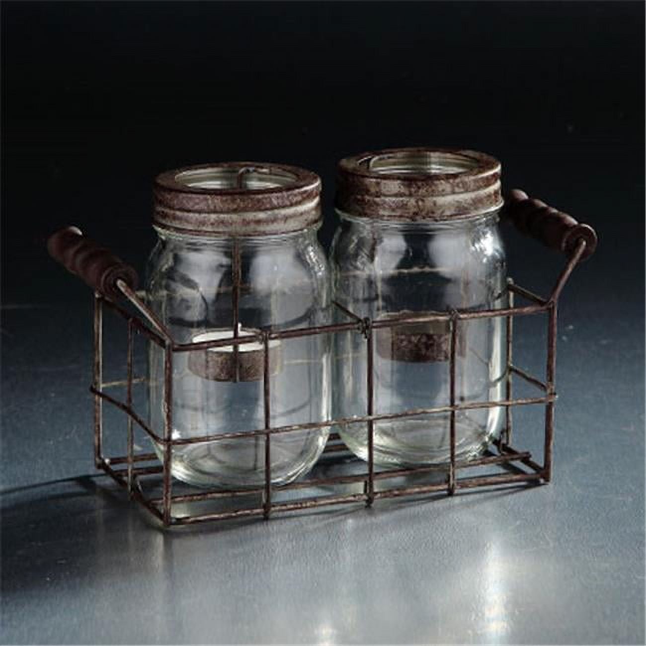 Picture of Diamond Star 94003 8.5 x 3.5 x 5.5 in. Glass Jar Se, tblack
