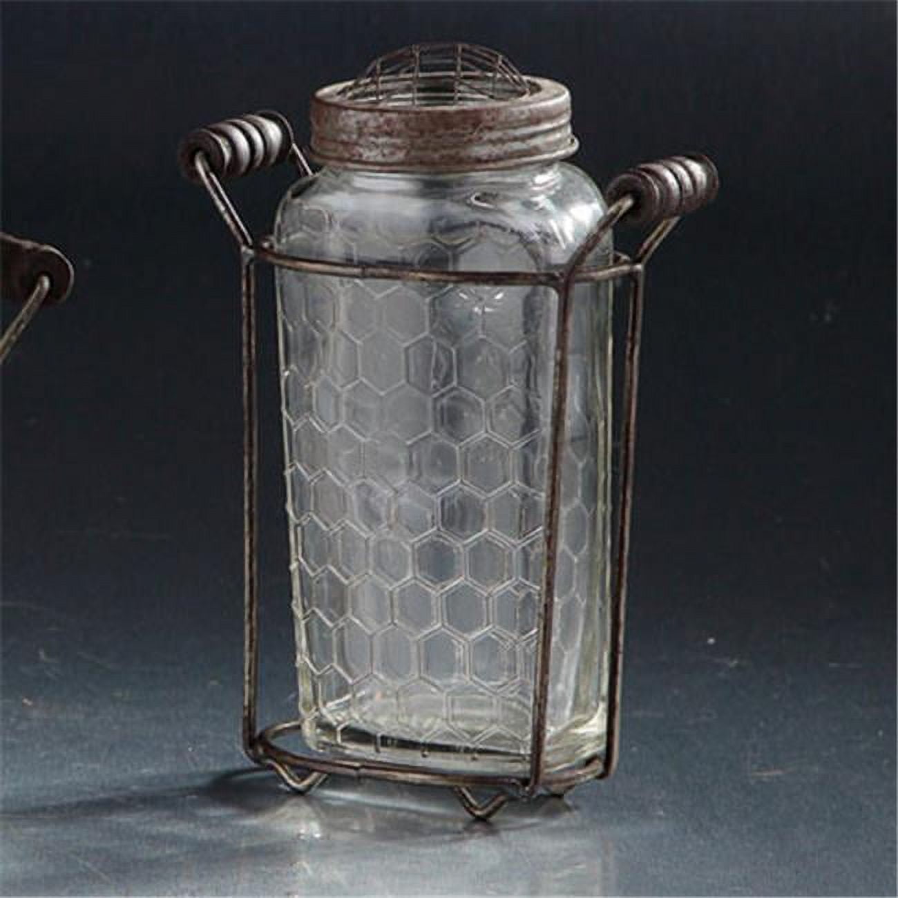 Picture of Diamond Star 94014 5.5 x 3 x 7 in. Glass Jar with Lid Set, Clear
