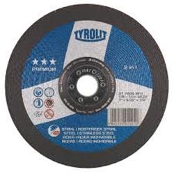 Picture of Diamond Products 34251269 9 x 0.25 x 0.62-11 in. Tyrolit Premium 2-in-1 Depressed Center Wheel for Grinding