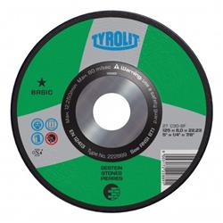 Picture of Diamond Products 34301945 C30BF Bond Tyrolit Basic Depressed Center Wheel for Grinding&#44; 5 x 0.25 x 0.875 in.