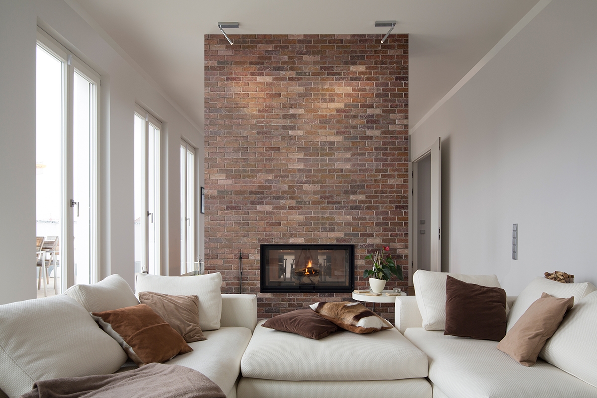 SL-B-B Shiplap Planks - 3D Textured Brick - Brownstone
