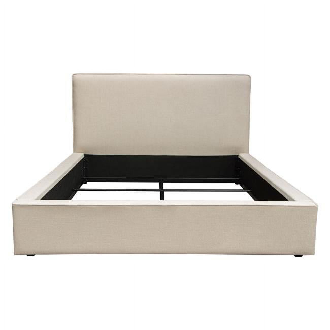 CLOUDEKBEDSD 43 in. Cloud Low Profile Eastern King Size Bed, Sand Fabric